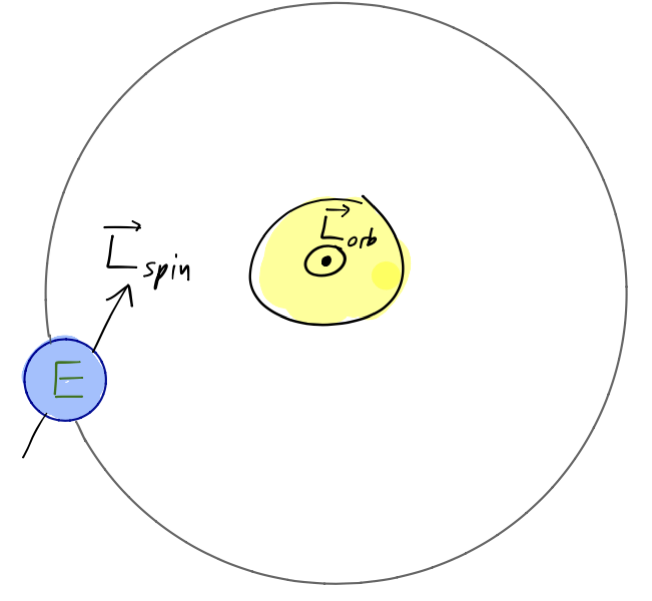 Spin vs. orbital angular momentum in the Earth-Sun system.