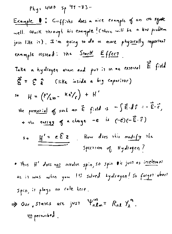 Phys 4410 - Lecture Notes